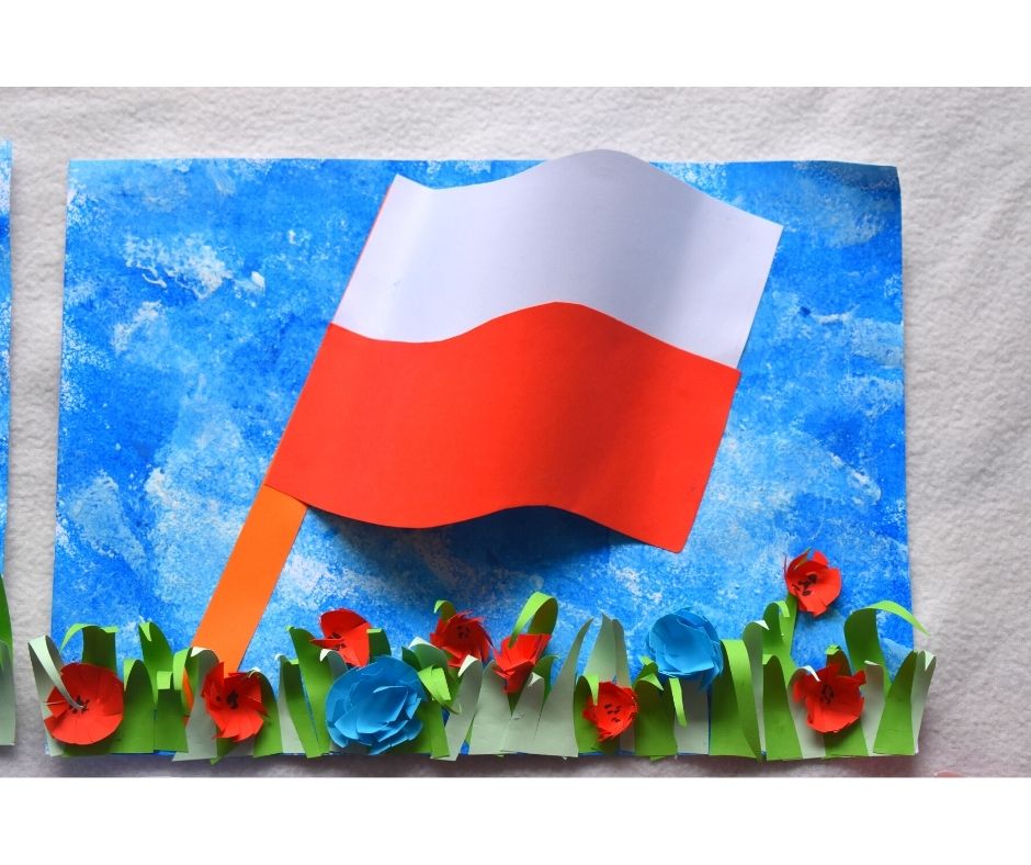 flaga polski praca plastyczna, patriotyczne prace plastyczne