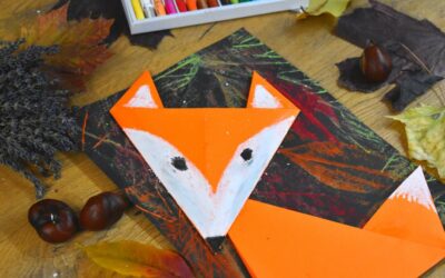 Lis origami dla dzieci- jesienna praca plastyczna