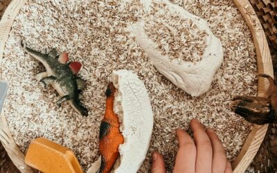 Dino niespodzianki- zabawa dla dzieci na Dzień Dinozaura