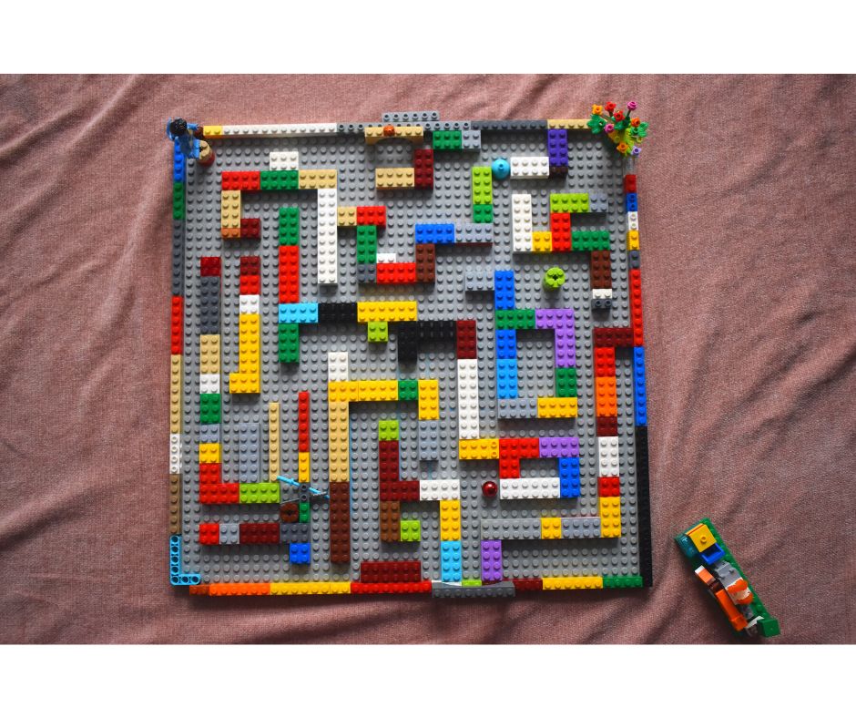 lego labirynt kreatywna zabawa dla dzieci