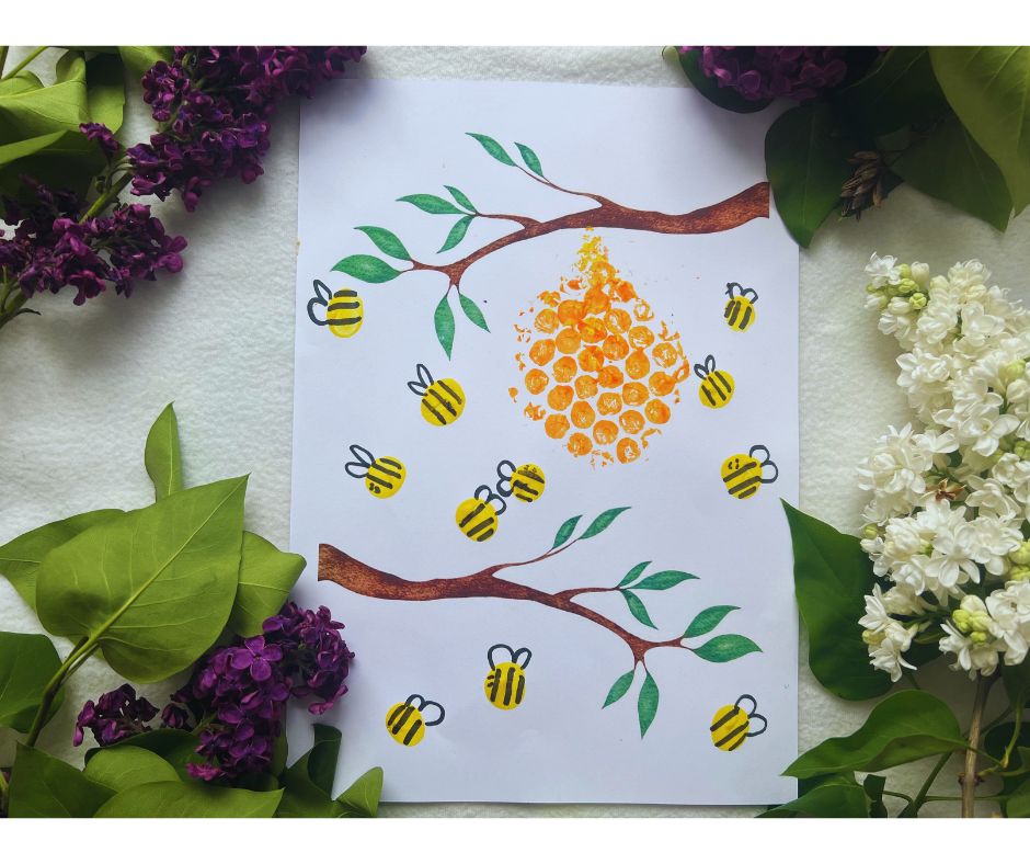 pszczoła praca plastyczna, dzień pszczół przedszkole